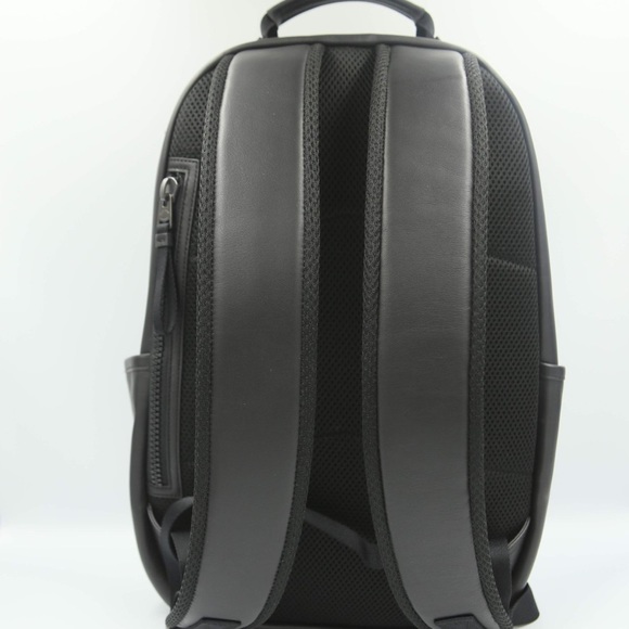 Coach Edge Backpack black leather NWT - Picture 4 of 6
